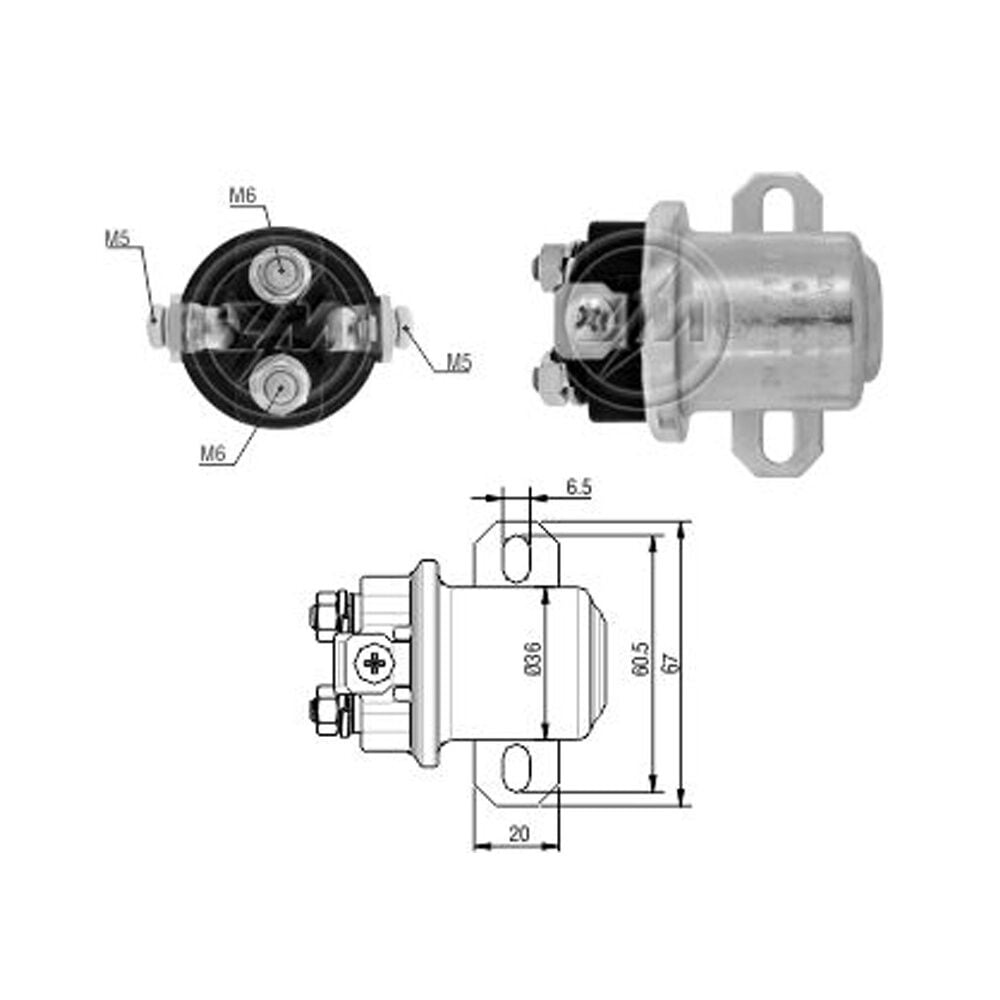 ZM 4407 Marş Otomatiği 12V 39MT
