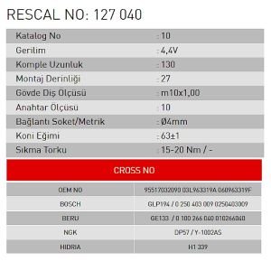 Isıtma Bujisi - Audi - Volkswagen - Skoda - Seat - ET127040