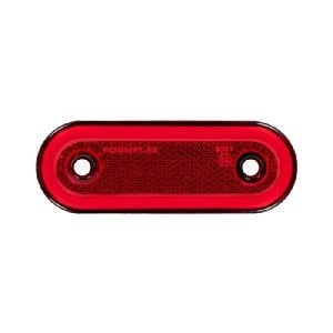 Oval Yan İşaret Lamba Neon 20 Led'Li 115Mm 12V-24V Kırmızı - FR0294-R