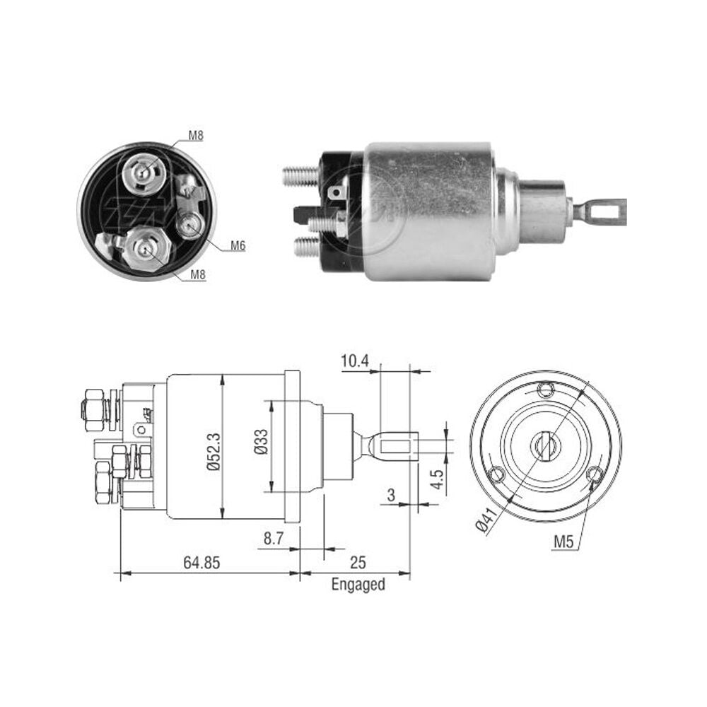ZM 3371 Marş Otomatiği 12V Daewoo Fiat Stilo GM Opel Mercedes-Benz 250 Saab 9-3