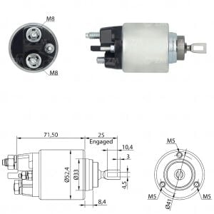 ZM 4382 Marş Otomatiği 12V Citroen - Fiat - Hyundai - Lancia - Mitsubishi - Peugeot