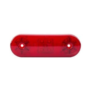 Oval Yan İşaret Lamba 17 Led'Li 113Mm 12V-24V Kırmızı - FR0314-R