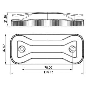 Universal Neon Led 2 Fonksiyonlu Yan Lamba 12-24V Uyumlu Sarı
