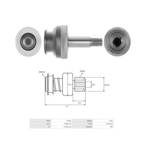 M191X67585 Mitsubishi Marş Dişlisi 20 Dıs (9 Dıs) Mitsubishi Canter 60 - 75 3.9 Td (M8T80071 - M8T85071 - M8T81671) (Dıslı Kafası Yok)