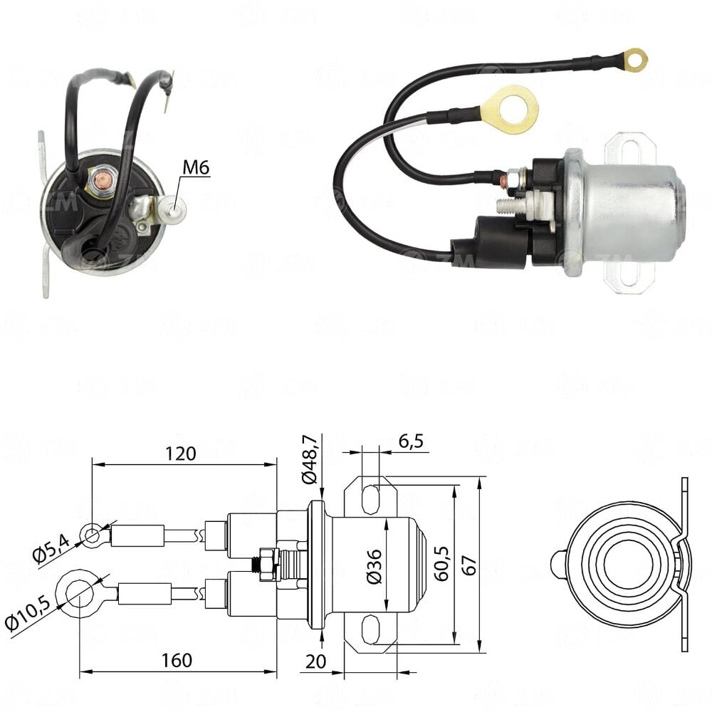 ZM 3407 Marş Otomatiği 12V 39MT Ford Mercedes-Benz Yardımcı Otomatik