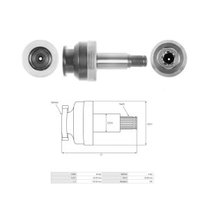 M191X69571 Mitsubishi Marş Dişlisi Xx Dıs (11 Dıs) HONDA Pilot 3.5 J35A6 / Mitsubishi Varıous Models 6D22 (M9T60171) (Dıslı Kafası Yok)