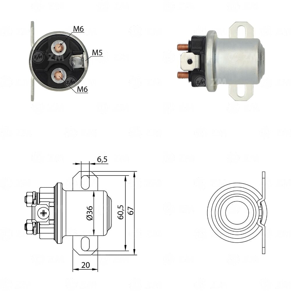 ZM 407 Marş Otomatiği 12V 38MT