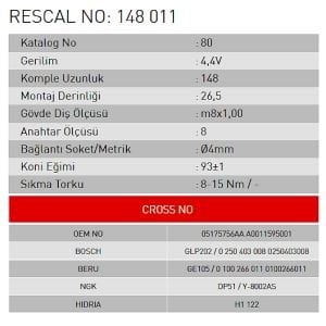 Isıtma Bujisi - Mercedes - ET148011