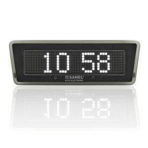 Sanel 12V/24V Kayar Yazılı  Saat Kırmızı Kare Matriks SDSTRK0028