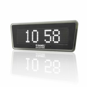 Sanel 12V/24V Kayar Yazılı  Saat Kırmızı Kare Matriks SDSTRK0028