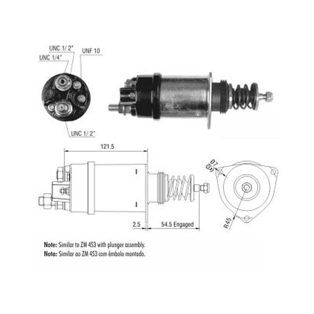ZM 353 Marş Otomatiği 12V 37MT - 41MT
