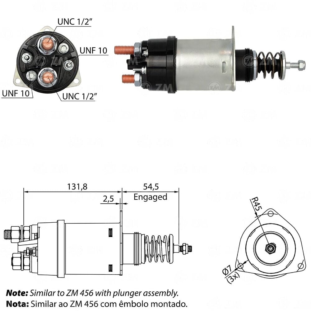 ZM 356 Marş Otomatiği 12V 42MT