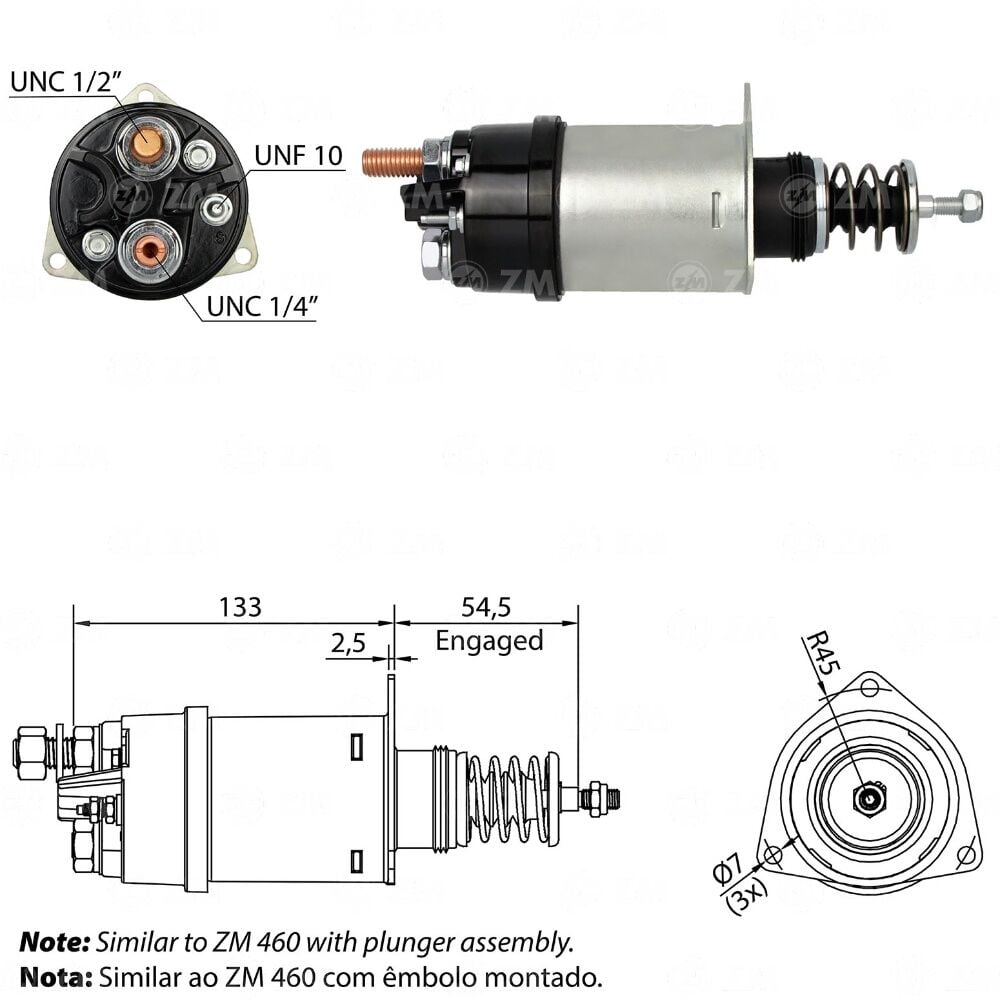 ZM 360 Marş Otomatiği 24V 37MT