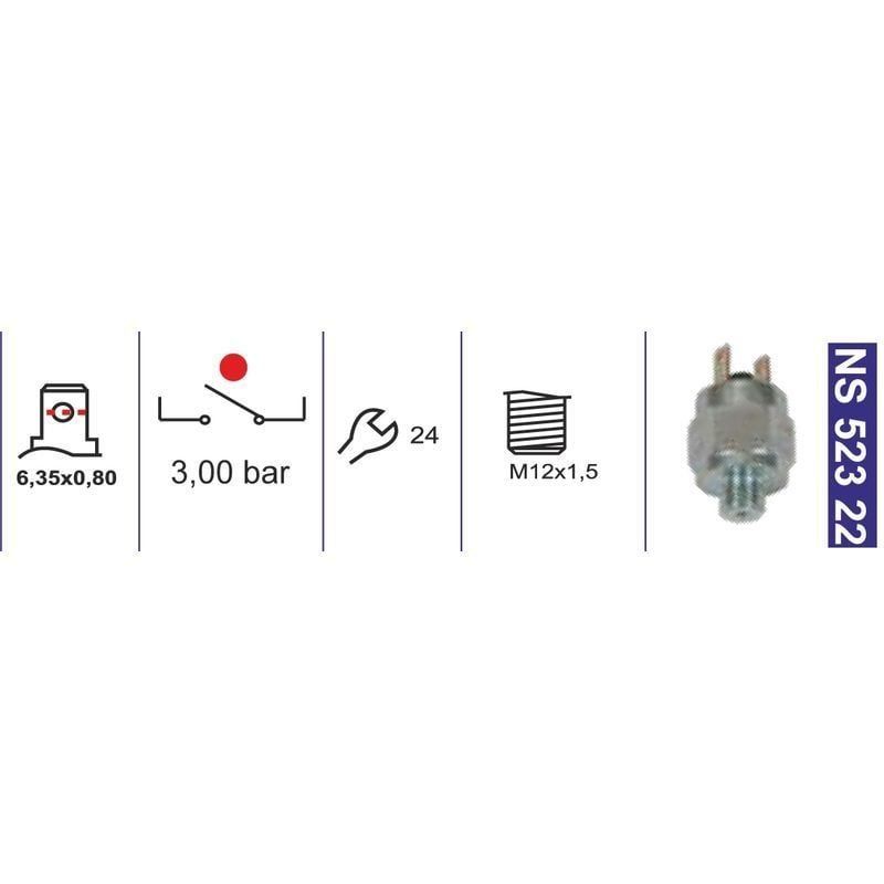 Kapı Müşiri-Fren Müşiri 3B71203 Hava Basınç 3,0 Bar M12X1,5 N.Açık Bmc.Belde Otobüs 110278907 - NS52322