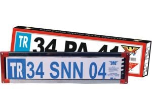 Kartal Kalıp Eagle PA-56 Paslanmaz Plaka Altlığı – Reflektörlü Oto Plakalık