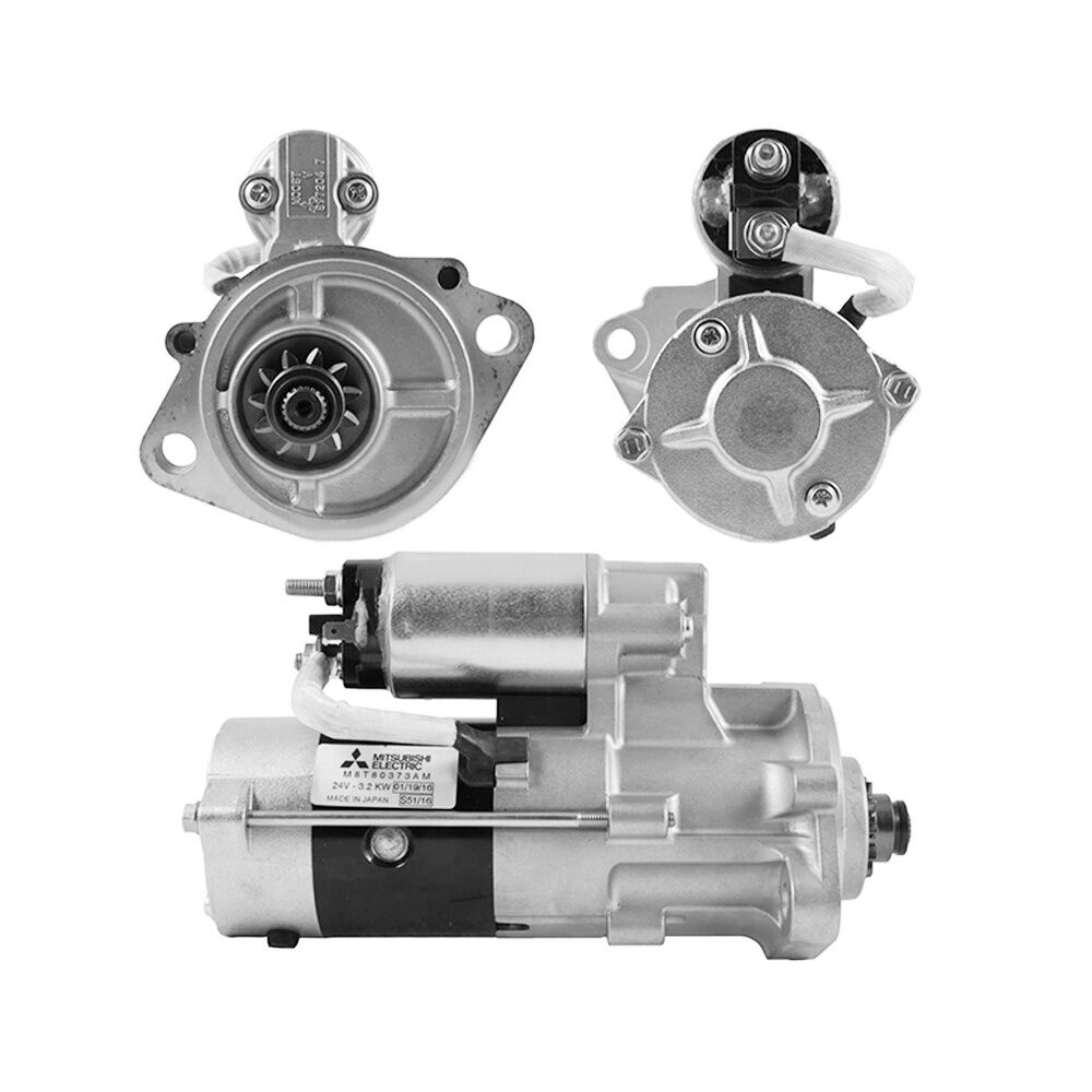 M8T80373 Mitsubishi Marş Motoru 24V 3,2 Kw 11 Dıs Isuzu 4JB1 / Kobelco SK60 - SK70