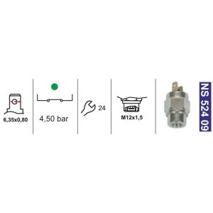 Hava Basınç Müşiri 4,50 Bar M12X1,5 Dişi Normalde Kapalı Bmc.Belde Otobüs-Unıversal 1517997 - NS52409
