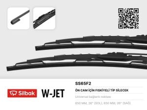 Silbak SS65F2 Fıskiyeli Silecek 650 mm Renault Kerax Premium Premium II 2005 ve Sonrası