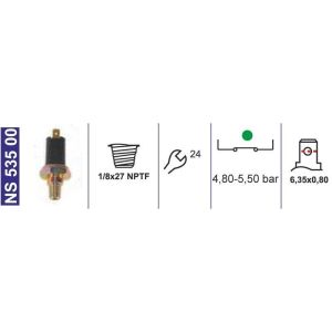 El Fren Beyin Ana Merk.Hava İkaz Müşiri 4,8-5,5 Bar 1/8X27 Npt N.Kapalı Ford Otosan/Cargo 3C462937Ca - NS53500