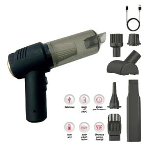 Oto Araç Süpürgesi 60 Watt Şarjlı Lüx