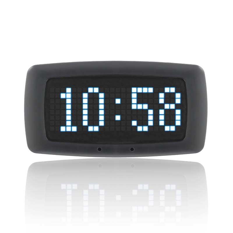 Sanel Saat Göstergesi Matrix Göstergeli Beyaz Siyah Yazı Renkli