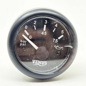 Marin Tip Yağ Saati Siyah Göstergeli ( 5 Bar 75 Psi )