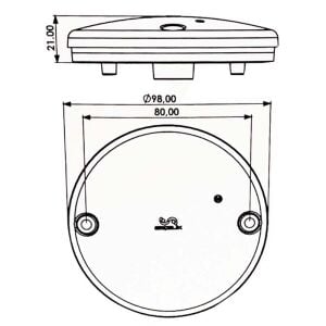 Universal Mini Yuvarlak Stop Lambası 4 Fonksiyonlu 12-24V Uyumlu Fren Park Geri Vites Sinyal
