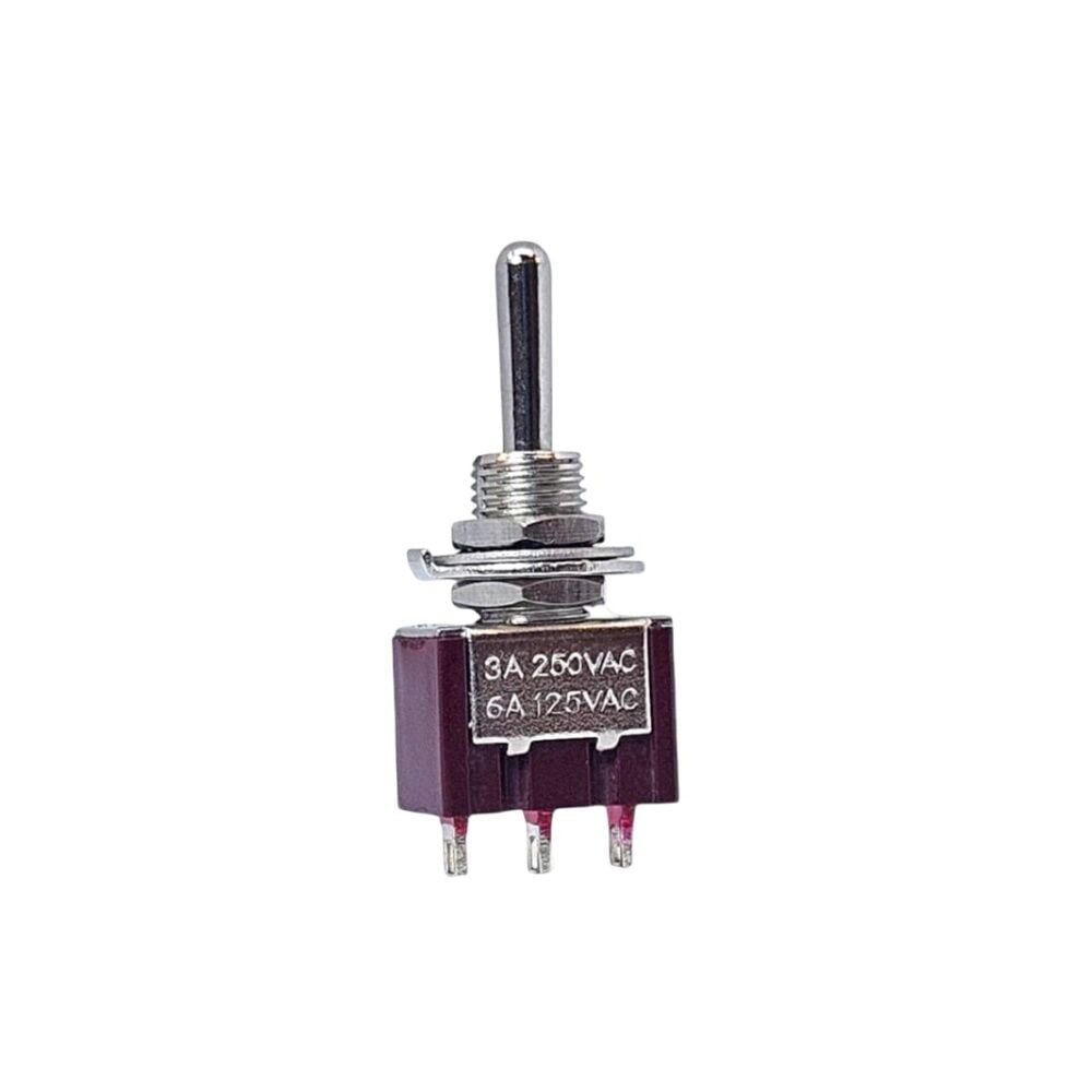 Anahtar Toggle Switch Yaylı MOM-OFF-MOM Ø6mm MTS-123 IC-143