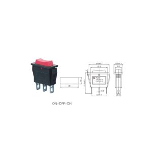Anahtar Dar Işıksız ON-OFF-ON IC-115