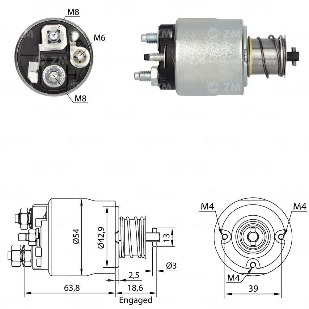 Zm 6494 MARŞ OTOMATİĞİ 12V OPEL CORSA / CHEVROLET AVEO / BUICK SAIL