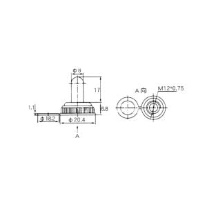 Anahtar Kılıfı Toggle Switch Ø12mm IC-161