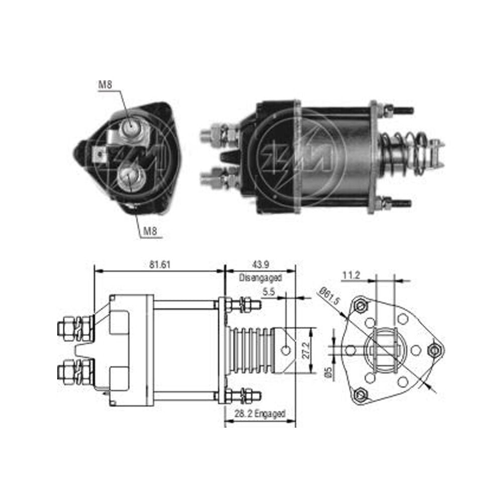 Zm 650 MARŞ OTOMATİĞİ 12V FIAT UNO / LANCIA / ZAZTAVA YUGO