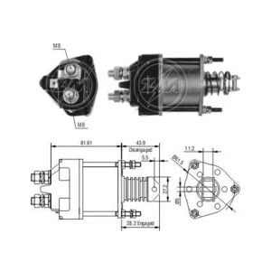 Zm 650 MARŞ OTOMATİĞİ 12V FIAT UNO / LANCIA / ZAZTAVA YUGO