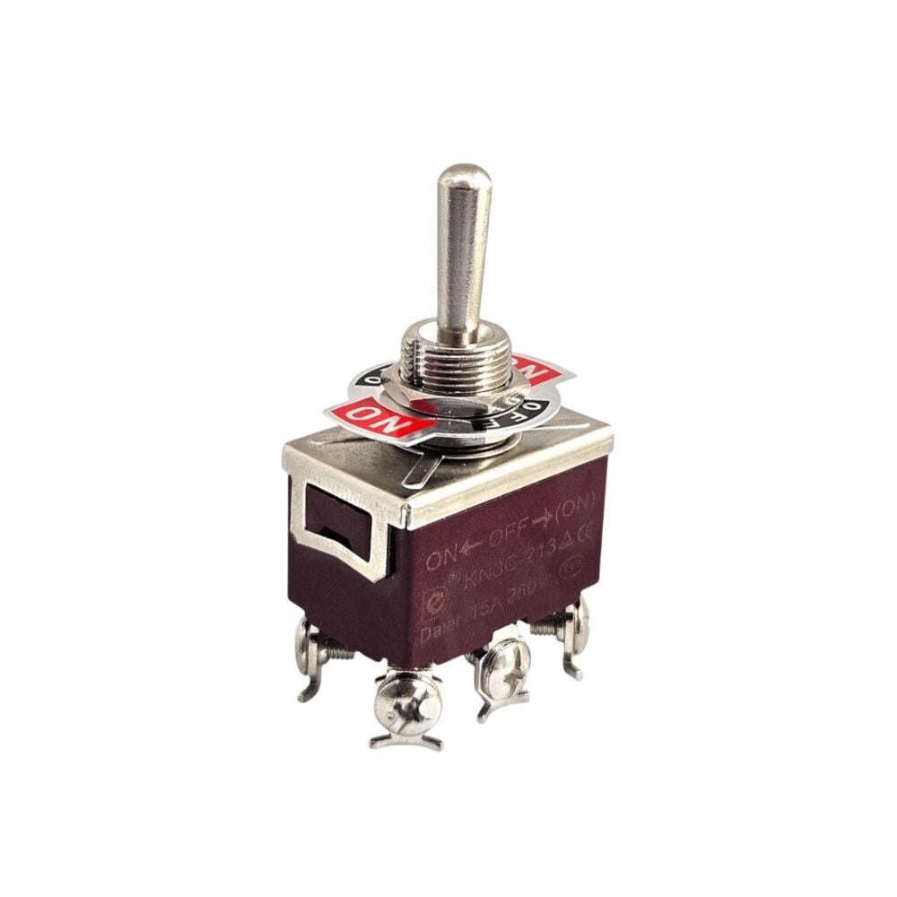 Anahtar Toggle Switch 6P MOM-OFF-MOM Ø12mm KN3C-223 IC-160
