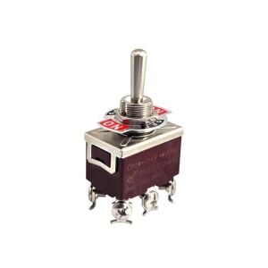 Anahtar Toggle Switch 6P MOM-OFF-MOM Ø12mm KN3C-223 IC-160