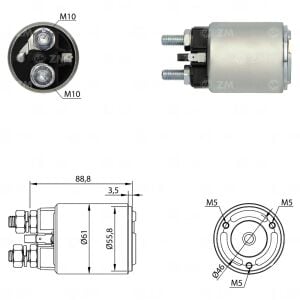 Zm 654 MARŞ OTOMATİĞİ 12V FIAT / IVECO / FIAT ALLIS (BMM) (SMA-0654)