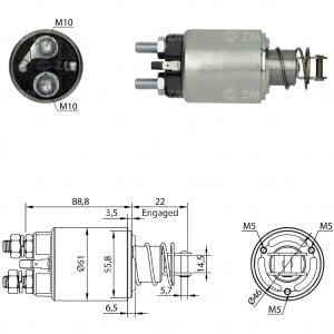 Zm 655 MARŞ OTOMATİĞİ 12V FIAT / IVECO (BMM PISTONLU) (SMA-0655)