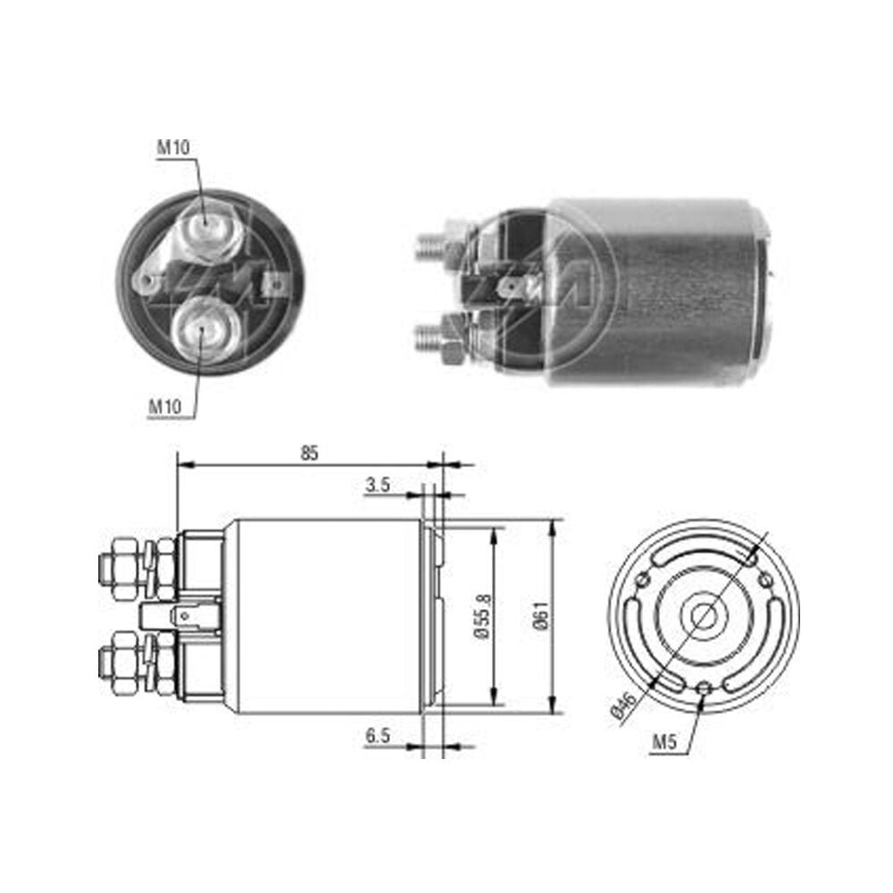 Zm 656 MARŞ OTOMATİĞİ 24V FIAT / IVECO / FIAT ALLIS (BMM) (SMA-0656)