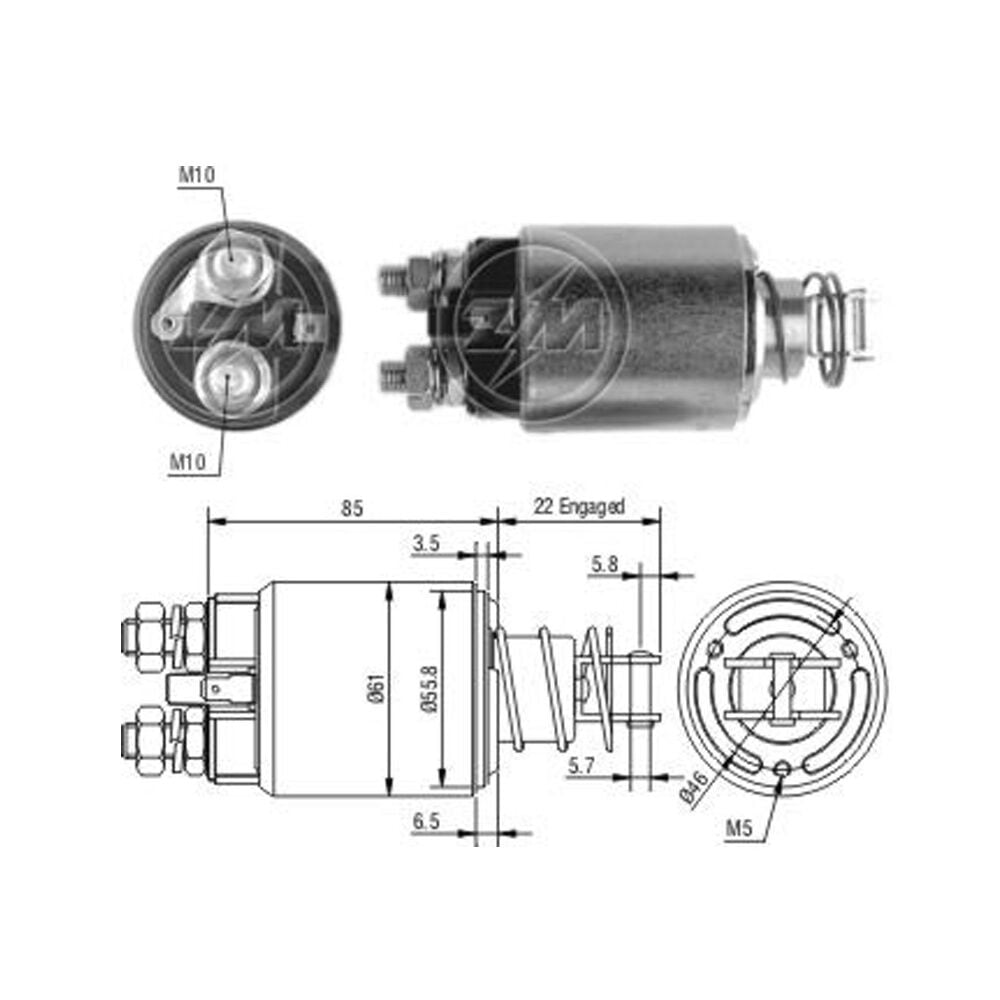 Zm 657 MARŞ OTOMATİĞİ 24V FIAT / IVECO (BMM PISTONLU) (SMA-0657)