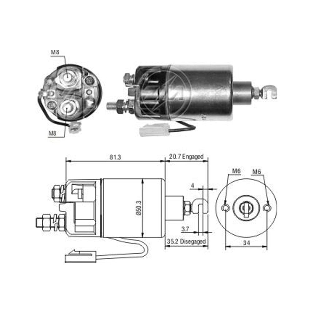 Zm 662 MARŞ OTOMATİĞİ 12V DAIHATSU CHARMANT / SUZUKI / TOYOTA