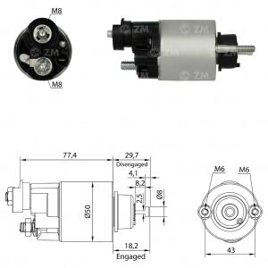 Zm 6705 MARŞ OTOMATİĞİ 12V HONDA JAZZ