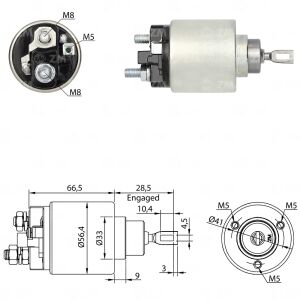 Zm 672 MARŞ OTOMATİĞİ 12V CITROEN BX - C15 / PEUGEOT 205 / RENAULT