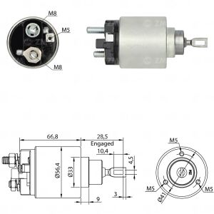 Zm 674 MARŞ OTOMATİĞİ 12V ALFA ROMEO / CHRYSLER / GM - OPEL / MERCEDES-BENZ / SSANGYONG