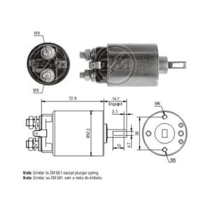 Zm 680 MARŞ OTOMATİĞİ 12V MASSEY FERGUSON TRACTOR / NISSAN 200 - 280 - 510 - 610 - 620 - 710 - BLUEBIRD - DATSUN - LAUREL