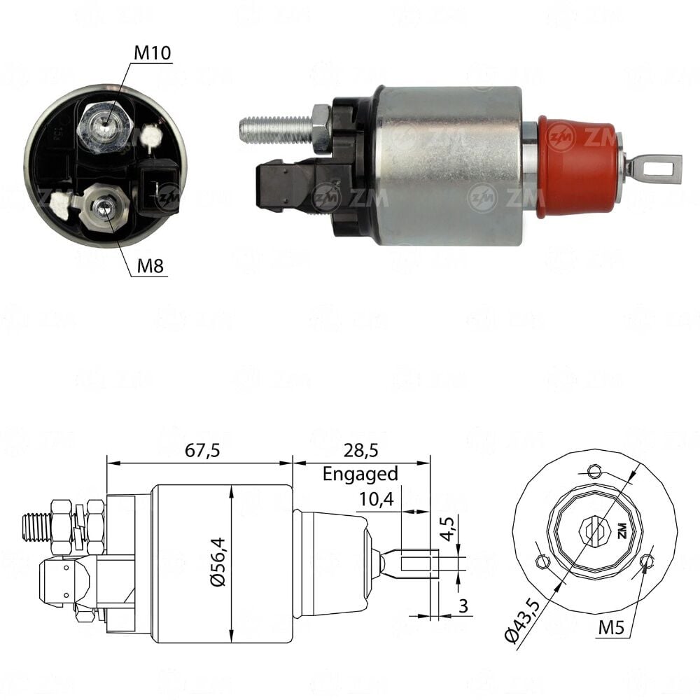 Zm 6972 MARŞ OTOMATİĞİ 12V FORD CARGO