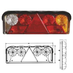 Üçgen Reflektörlü Dorse Stop Sinyal Lambası Sağ - 201202-RH