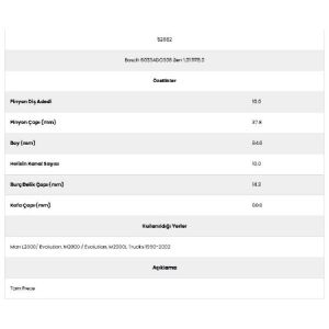 Form Metal 52882 Kanal 10 Man 10 Diş 71511780 Marş Dişlisi
