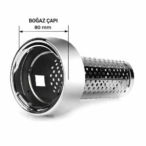 Yakıt Depo Boğazı Süzgeçli 80 mm - Mazot Çalınmasını Önleyen Güvenlik Aparatı