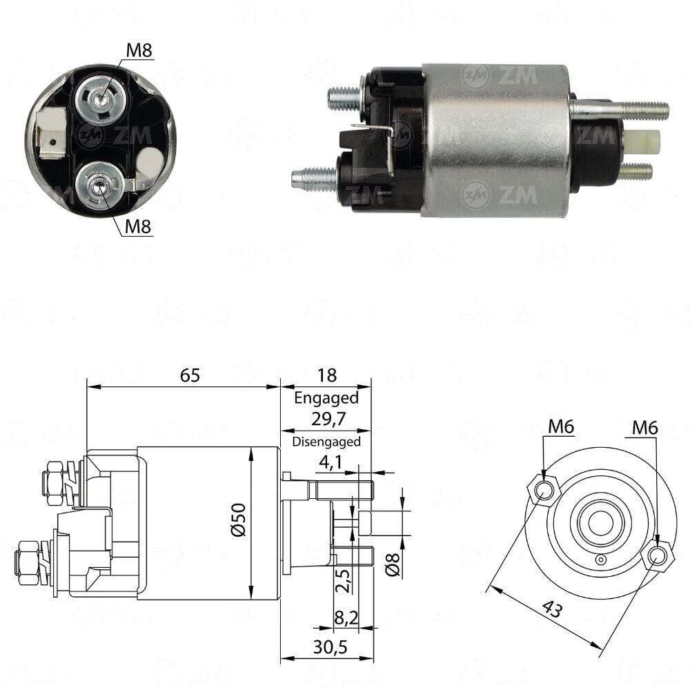 Zm 708 MARŞ OTOMATİĞİ 12V DAIHATSU HI - JET