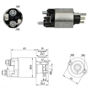 Zm 708 MARŞ OTOMATİĞİ 12V DAIHATSU HI - JET